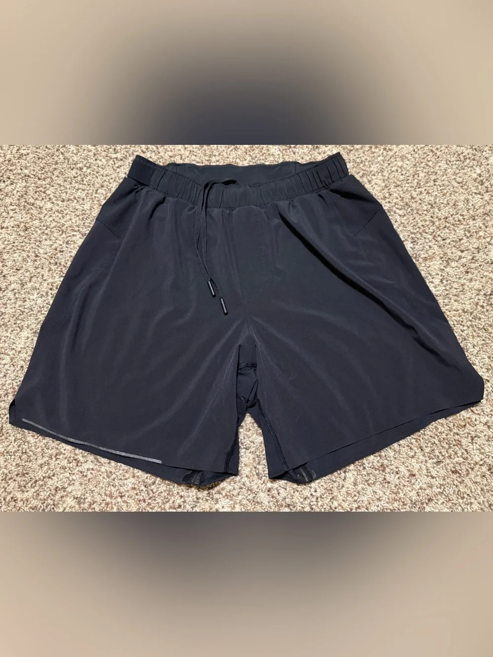 lululemon athletica Black Athletic Running Shorts- Liner Removed Mens Small